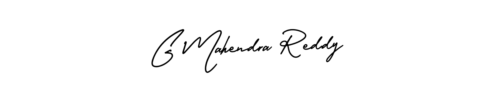 Use a signature maker to create a handwritten signature online. With this signature software, you can design (AmerikaSignatureDemo-Regular) your own signature for name G Mahendra Reddy. G Mahendra Reddy signature style 3 images and pictures png