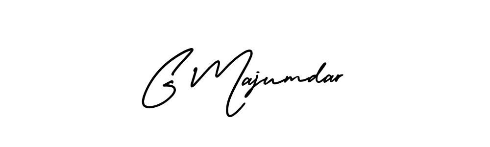 Design your own signature with our free online signature maker. With this signature software, you can create a handwritten (AmerikaSignatureDemo-Regular) signature for name G Majumdar. G Majumdar signature style 3 images and pictures png