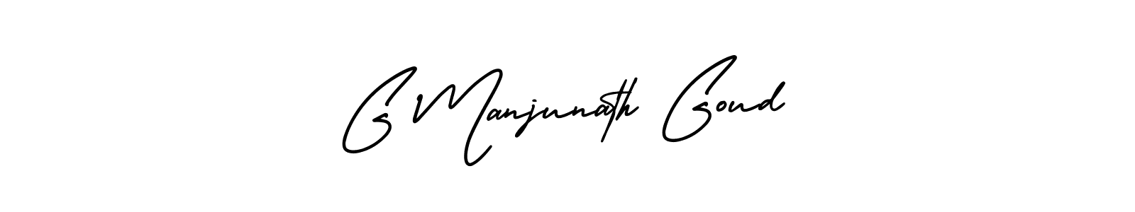 Make a short G Manjunath Goud signature style. Manage your documents anywhere anytime using AmerikaSignatureDemo-Regular. Create and add eSignatures, submit forms, share and send files easily. G Manjunath Goud signature style 3 images and pictures png