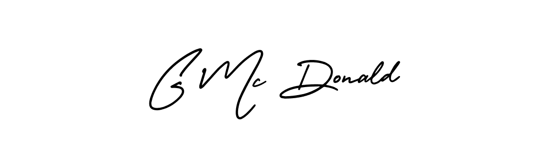 Use a signature maker to create a handwritten signature online. With this signature software, you can design (AmerikaSignatureDemo-Regular) your own signature for name G Mc Donald. G Mc Donald signature style 3 images and pictures png