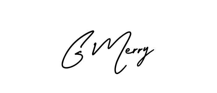 Create a beautiful signature design for name G Merry. With this signature (AmerikaSignatureDemo-Regular) fonts, you can make a handwritten signature for free. G Merry signature style 3 images and pictures png
