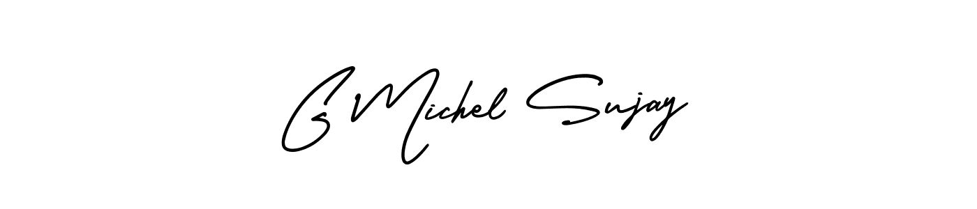 See photos of G Michel Sujay official signature by Spectra . Check more albums & portfolios. Read reviews & check more about AmerikaSignatureDemo-Regular font. G Michel Sujay signature style 3 images and pictures png