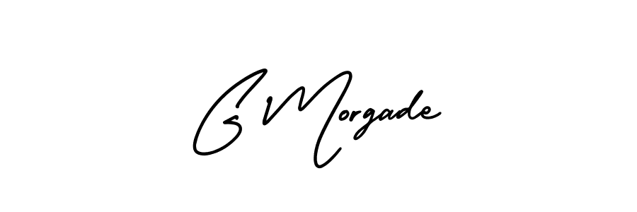 Check out images of Autograph of G Morgade name. Actor G Morgade Signature Style. AmerikaSignatureDemo-Regular is a professional sign style online. G Morgade signature style 3 images and pictures png