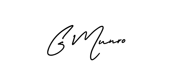 Best and Professional Signature Style for G Munro. AmerikaSignatureDemo-Regular Best Signature Style Collection. G Munro signature style 3 images and pictures png