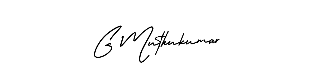 Make a beautiful signature design for name G Muthukumar. With this signature (AmerikaSignatureDemo-Regular) style, you can create a handwritten signature for free. G Muthukumar signature style 3 images and pictures png