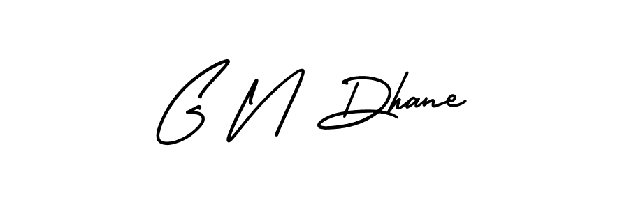 G N Dhane stylish signature style. Best Handwritten Sign (AmerikaSignatureDemo-Regular) for my name. Handwritten Signature Collection Ideas for my name G N Dhane. G N Dhane signature style 3 images and pictures png