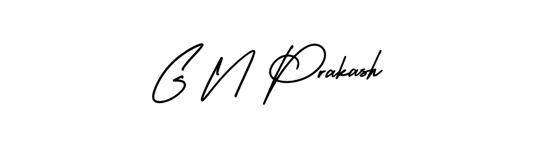 Design your own signature with our free online signature maker. With this signature software, you can create a handwritten (AmerikaSignatureDemo-Regular) signature for name G N Prakash. G N Prakash signature style 3 images and pictures png