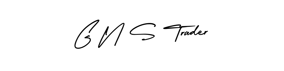 Make a beautiful signature design for name G N S Trader. Use this online signature maker to create a handwritten signature for free. G N S Trader signature style 3 images and pictures png