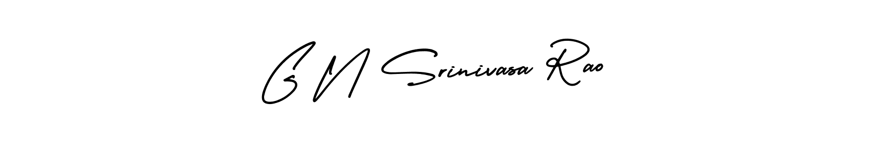 Make a beautiful signature design for name G N Srinivasa Rao. With this signature (AmerikaSignatureDemo-Regular) style, you can create a handwritten signature for free. G N Srinivasa Rao signature style 3 images and pictures png