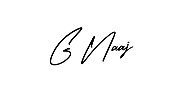 Make a beautiful signature design for name G Naaj. With this signature (AmerikaSignatureDemo-Regular) style, you can create a handwritten signature for free. G Naaj signature style 3 images and pictures png