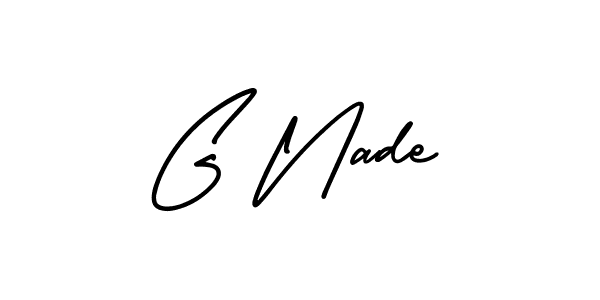 Check out images of Autograph of G Nade name. Actor G Nade Signature Style. AmerikaSignatureDemo-Regular is a professional sign style online. G Nade signature style 3 images and pictures png