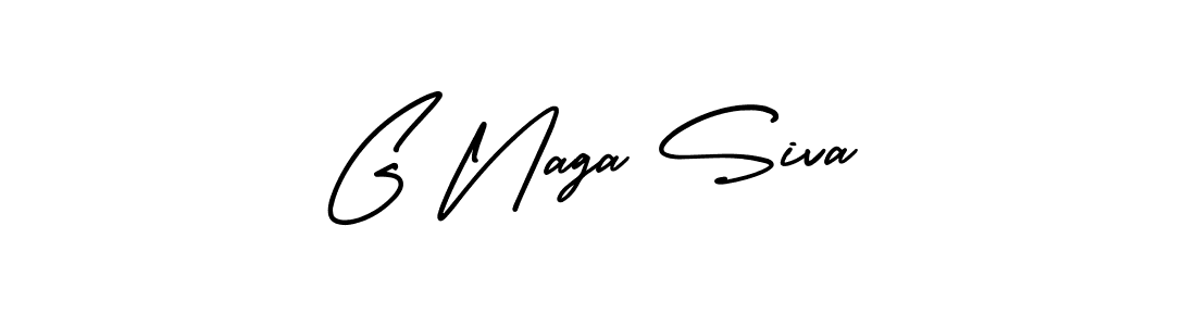 Create a beautiful signature design for name G Naga Siva. With this signature (AmerikaSignatureDemo-Regular) fonts, you can make a handwritten signature for free. G Naga Siva signature style 3 images and pictures png