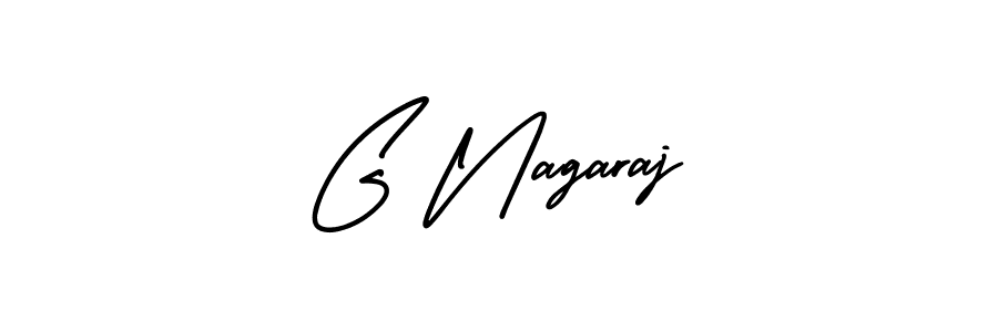 G Nagaraj stylish signature style. Best Handwritten Sign (AmerikaSignatureDemo-Regular) for my name. Handwritten Signature Collection Ideas for my name G Nagaraj. G Nagaraj signature style 3 images and pictures png