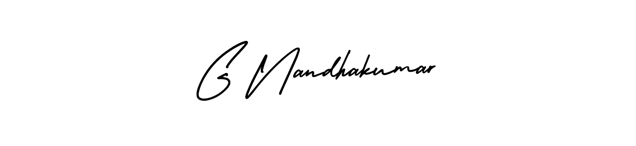 You should practise on your own different ways (AmerikaSignatureDemo-Regular) to write your name (G Nandhakumar) in signature. don't let someone else do it for you. G Nandhakumar signature style 3 images and pictures png