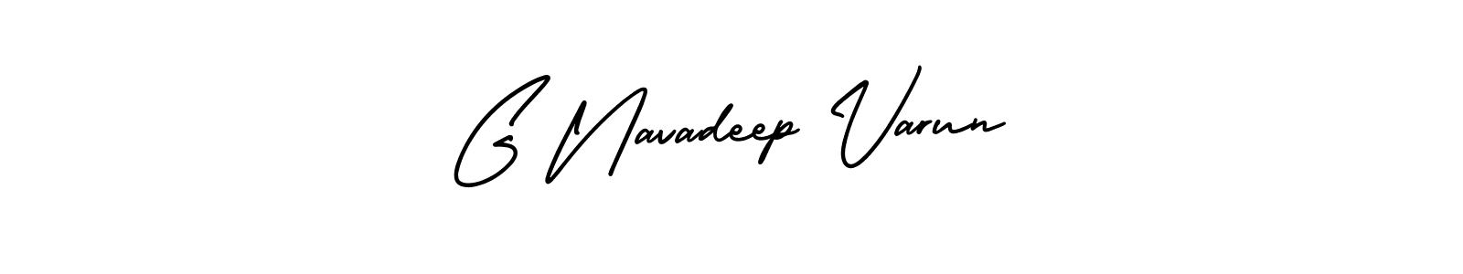 AmerikaSignatureDemo-Regular is a professional signature style that is perfect for those who want to add a touch of class to their signature. It is also a great choice for those who want to make their signature more unique. Get G Navadeep Varun name to fancy signature for free. G Navadeep Varun signature style 3 images and pictures png