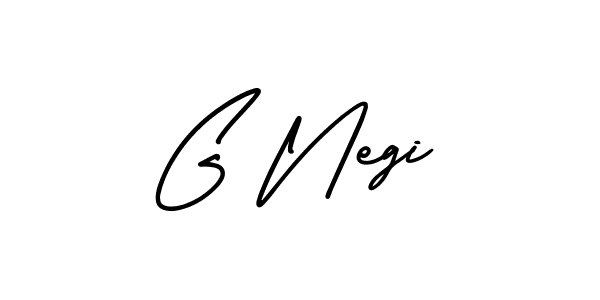 Create a beautiful signature design for name G Negi. With this signature (AmerikaSignatureDemo-Regular) fonts, you can make a handwritten signature for free. G Negi signature style 3 images and pictures png