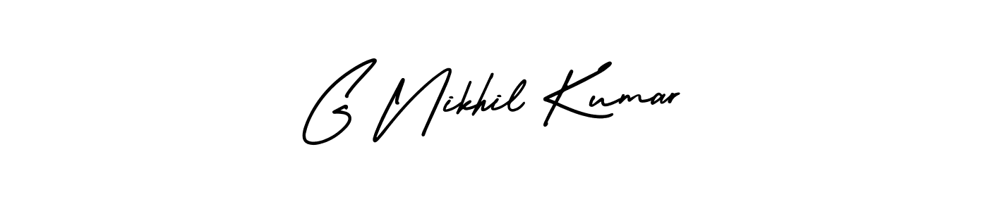 Make a short G Nikhil Kumar signature style. Manage your documents anywhere anytime using AmerikaSignatureDemo-Regular. Create and add eSignatures, submit forms, share and send files easily. G Nikhil Kumar signature style 3 images and pictures png