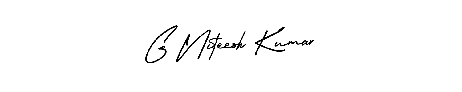 Best and Professional Signature Style for G Niteesh Kumar. AmerikaSignatureDemo-Regular Best Signature Style Collection. G Niteesh Kumar signature style 3 images and pictures png