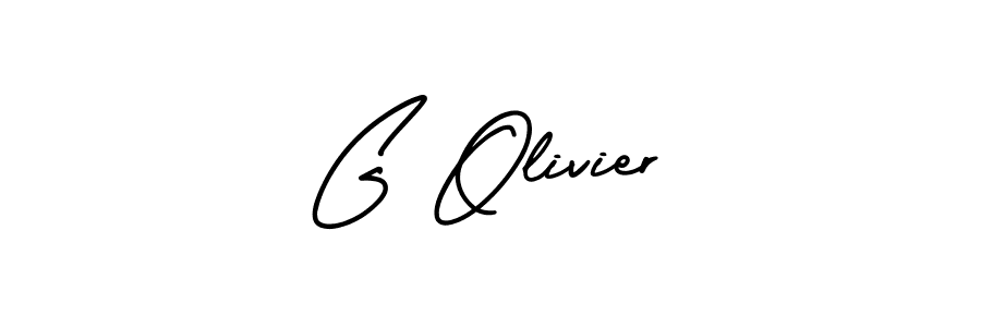 Design your own signature with our free online signature maker. With this signature software, you can create a handwritten (AmerikaSignatureDemo-Regular) signature for name G Olivier. G Olivier signature style 3 images and pictures png