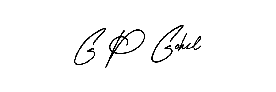Best and Professional Signature Style for G P Gohil. AmerikaSignatureDemo-Regular Best Signature Style Collection. G P Gohil signature style 3 images and pictures png