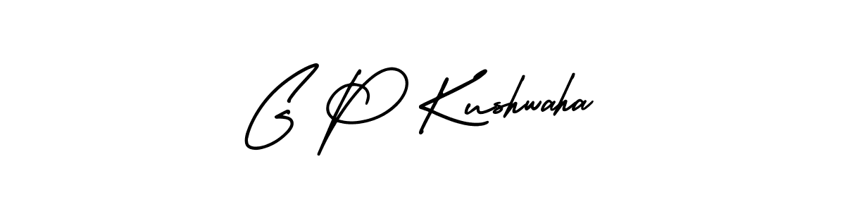 G P Kushwaha stylish signature style. Best Handwritten Sign (AmerikaSignatureDemo-Regular) for my name. Handwritten Signature Collection Ideas for my name G P Kushwaha. G P Kushwaha signature style 3 images and pictures png