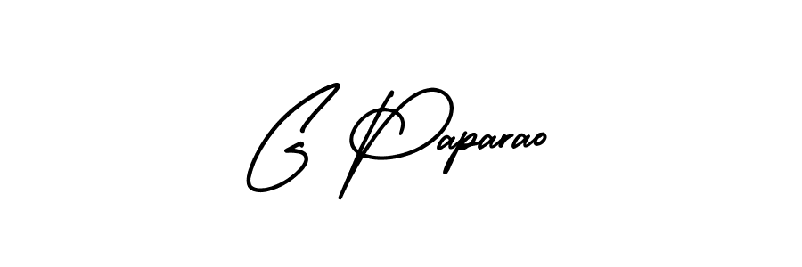It looks lik you need a new signature style for name G Paparao. Design unique handwritten (AmerikaSignatureDemo-Regular) signature with our free signature maker in just a few clicks. G Paparao signature style 3 images and pictures png