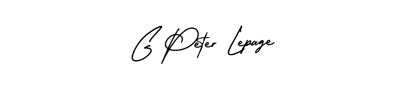 The best way (AmerikaSignatureDemo-Regular) to make a short signature is to pick only two or three words in your name. The name G Peter Lepage include a total of six letters. For converting this name. G Peter Lepage signature style 3 images and pictures png