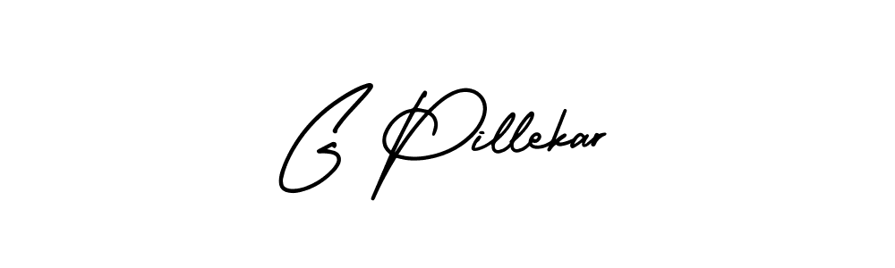 How to make G Pillekar signature? AmerikaSignatureDemo-Regular is a professional autograph style. Create handwritten signature for G Pillekar name. G Pillekar signature style 3 images and pictures png