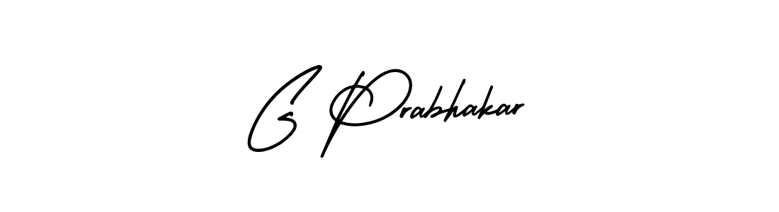 Create a beautiful signature design for name G Prabhakar. With this signature (AmerikaSignatureDemo-Regular) fonts, you can make a handwritten signature for free. G Prabhakar signature style 3 images and pictures png