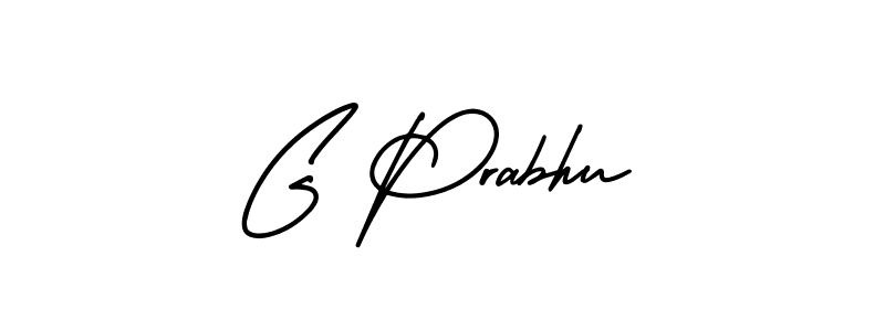 AmerikaSignatureDemo-Regular is a professional signature style that is perfect for those who want to add a touch of class to their signature. It is also a great choice for those who want to make their signature more unique. Get G Prabhu name to fancy signature for free. G Prabhu signature style 3 images and pictures png