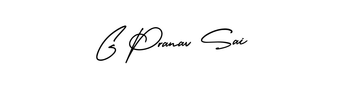 AmerikaSignatureDemo-Regular is a professional signature style that is perfect for those who want to add a touch of class to their signature. It is also a great choice for those who want to make their signature more unique. Get G Pranav Sai name to fancy signature for free. G Pranav Sai signature style 3 images and pictures png