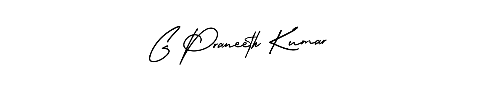 Also You can easily find your signature by using the search form. We will create G Praneeth Kumar name handwritten signature images for you free of cost using AmerikaSignatureDemo-Regular sign style. G Praneeth Kumar signature style 3 images and pictures png