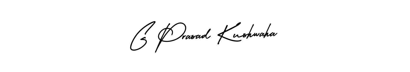 G Prasad Kushwaha stylish signature style. Best Handwritten Sign (AmerikaSignatureDemo-Regular) for my name. Handwritten Signature Collection Ideas for my name G Prasad Kushwaha. G Prasad Kushwaha signature style 3 images and pictures png