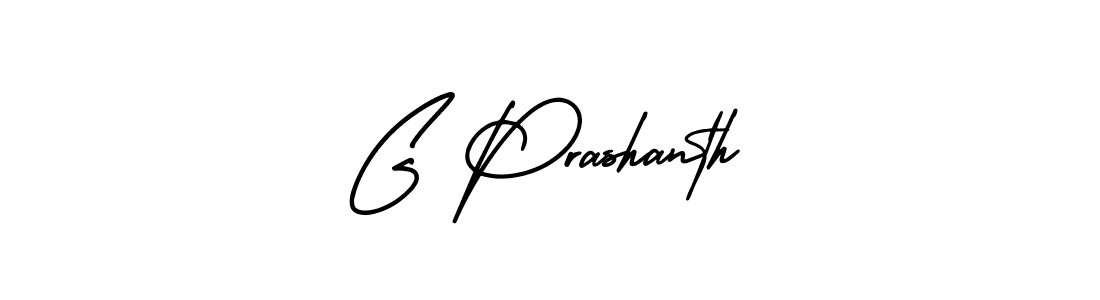 Design your own signature with our free online signature maker. With this signature software, you can create a handwritten (AmerikaSignatureDemo-Regular) signature for name G Prashanth. G Prashanth signature style 3 images and pictures png