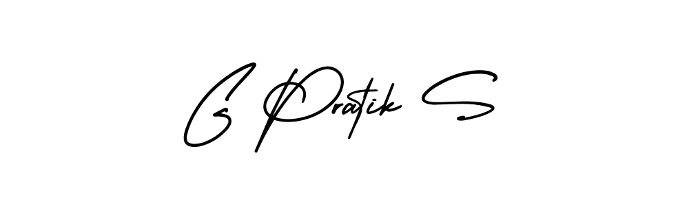 This is the best signature style for the G Pratik S name. Also you like these signature font (AmerikaSignatureDemo-Regular). Mix name signature. G Pratik S signature style 3 images and pictures png