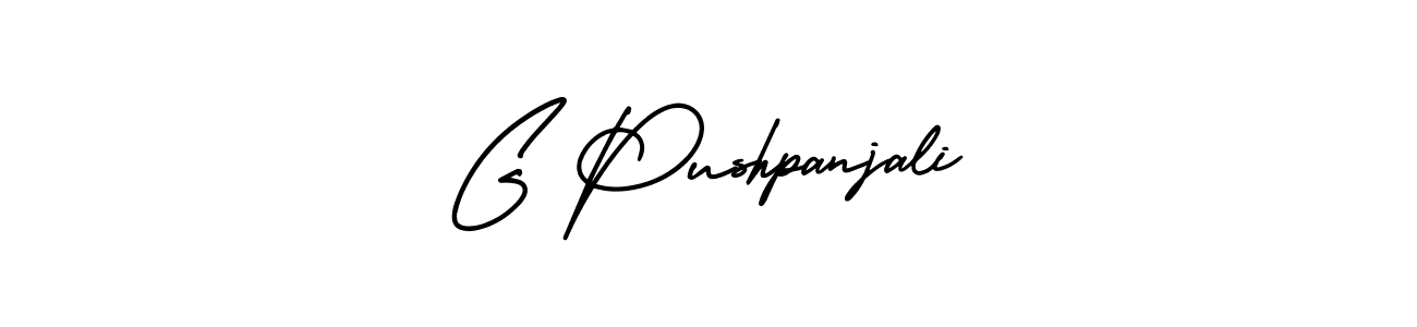 Make a beautiful signature design for name G Pushpanjali. Use this online signature maker to create a handwritten signature for free. G Pushpanjali signature style 3 images and pictures png