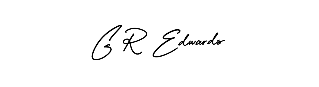 The best way (AmerikaSignatureDemo-Regular) to make a short signature is to pick only two or three words in your name. The name G R Edwards include a total of six letters. For converting this name. G R Edwards signature style 3 images and pictures png