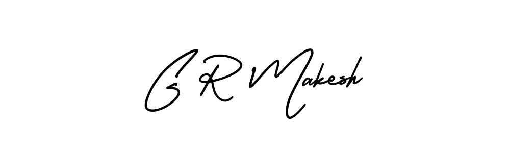 Also we have G R Makesh name is the best signature style. Create professional handwritten signature collection using AmerikaSignatureDemo-Regular autograph style. G R Makesh signature style 3 images and pictures png