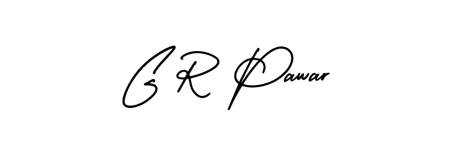 Make a beautiful signature design for name G R Pawar. With this signature (AmerikaSignatureDemo-Regular) style, you can create a handwritten signature for free. G R Pawar signature style 3 images and pictures png