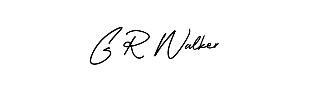 Design your own signature with our free online signature maker. With this signature software, you can create a handwritten (AmerikaSignatureDemo-Regular) signature for name G R Walker. G R Walker signature style 3 images and pictures png