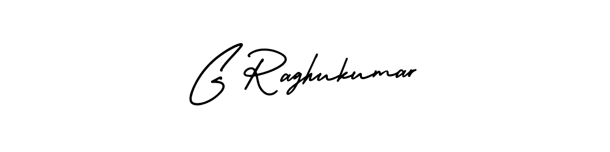 Design your own signature with our free online signature maker. With this signature software, you can create a handwritten (AmerikaSignatureDemo-Regular) signature for name G Raghukumar. G Raghukumar signature style 3 images and pictures png