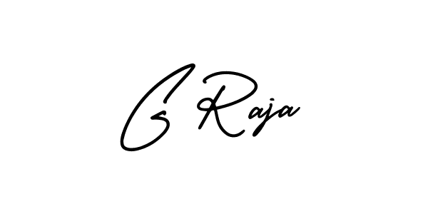 G Raja stylish signature style. Best Handwritten Sign (AmerikaSignatureDemo-Regular) for my name. Handwritten Signature Collection Ideas for my name G Raja. G Raja signature style 3 images and pictures png
