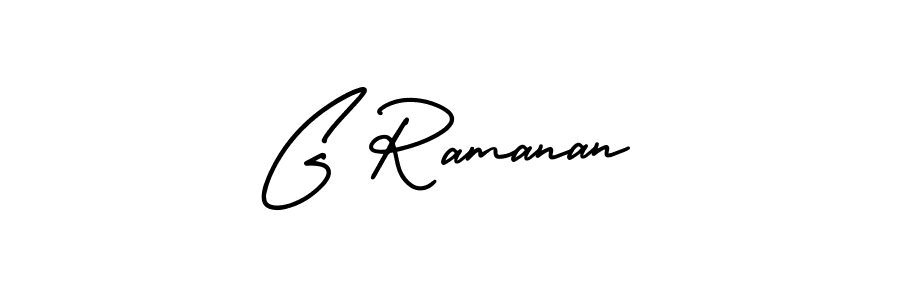 This is the best signature style for the G Ramanan name. Also you like these signature font (AmerikaSignatureDemo-Regular). Mix name signature. G Ramanan signature style 3 images and pictures png