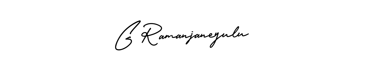 Create a beautiful signature design for name G Ramanjaneyulu. With this signature (AmerikaSignatureDemo-Regular) fonts, you can make a handwritten signature for free. G Ramanjaneyulu signature style 3 images and pictures png