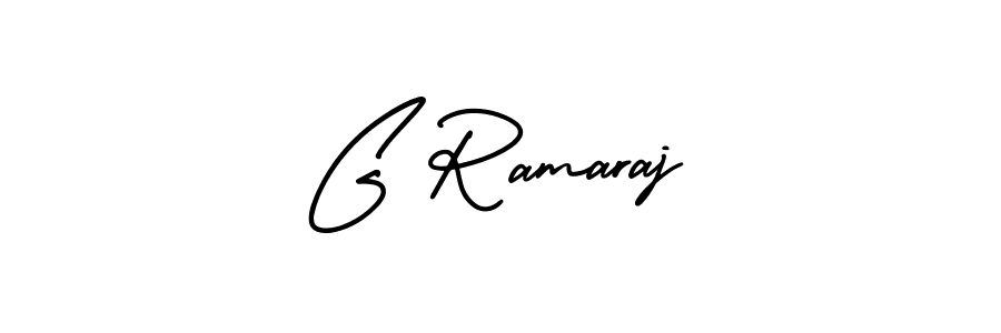 Use a signature maker to create a handwritten signature online. With this signature software, you can design (AmerikaSignatureDemo-Regular) your own signature for name G Ramaraj. G Ramaraj signature style 3 images and pictures png