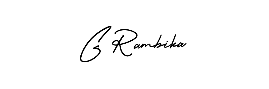 Best and Professional Signature Style for G Rambika. AmerikaSignatureDemo-Regular Best Signature Style Collection. G Rambika signature style 3 images and pictures png