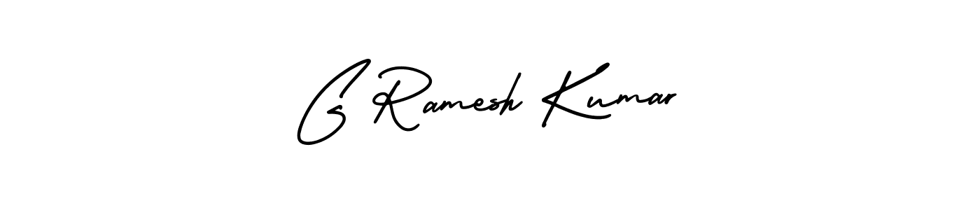 This is the best signature style for the G Ramesh Kumar name. Also you like these signature font (AmerikaSignatureDemo-Regular). Mix name signature. G Ramesh Kumar signature style 3 images and pictures png