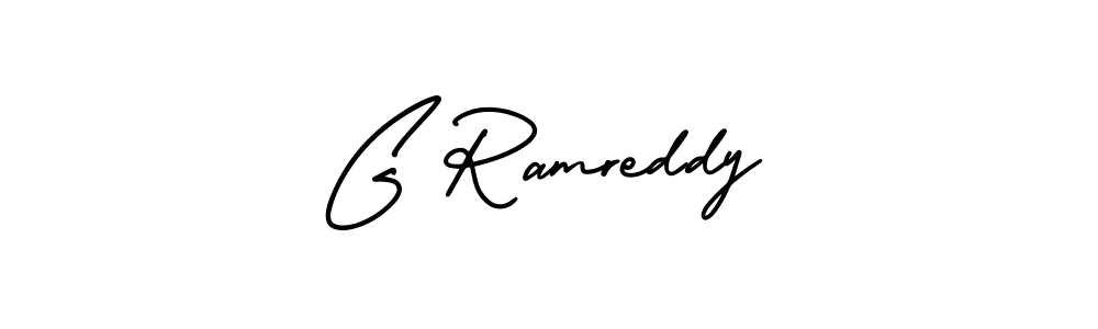 This is the best signature style for the G Ramreddy name. Also you like these signature font (AmerikaSignatureDemo-Regular). Mix name signature. G Ramreddy signature style 3 images and pictures png