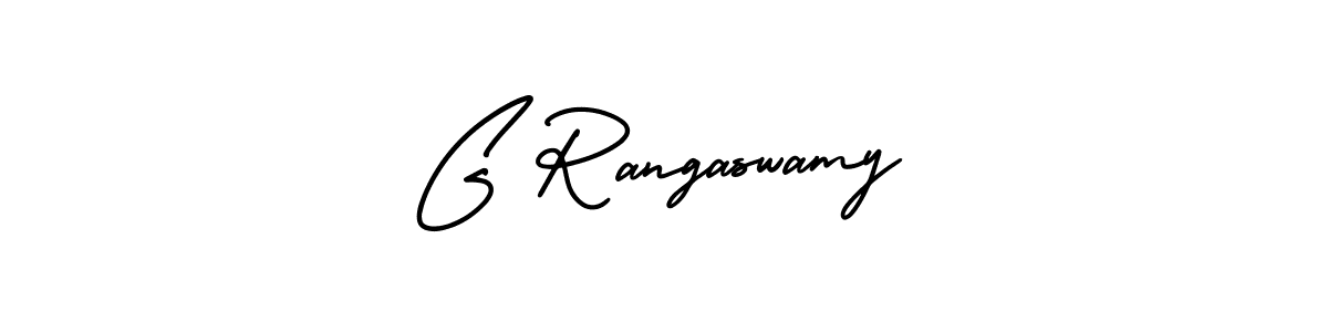 Use a signature maker to create a handwritten signature online. With this signature software, you can design (AmerikaSignatureDemo-Regular) your own signature for name G Rangaswamy. G Rangaswamy signature style 3 images and pictures png