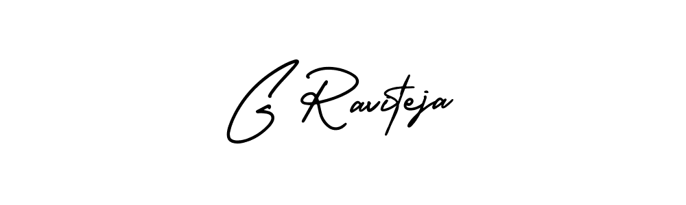 G Raviteja stylish signature style. Best Handwritten Sign (AmerikaSignatureDemo-Regular) for my name. Handwritten Signature Collection Ideas for my name G Raviteja. G Raviteja signature style 3 images and pictures png